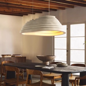 Nueva Lámpara de Barra Larga Minimalista de Estilo Nórdico, Estilo Japonés Wabi-Sabi con Diseño Blanco para Comedores y Oficinas en el Hogar - Product Image 3