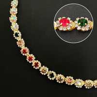 Chaîne de strass Bling Bling de haute qualité, écologique, pour accessoires vestimentaires, décoration en verre pour robes et chaussures