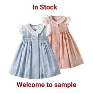 Robes de Princesse Espagnoles pour Filles, à Manches Volantées, Broderie Fait Main, Style Smock, Vêtements et Robes de Bébé pour Enfants, Collection Boutique - Product Image 2