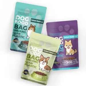 Customized Digital Printing Series Designs Dog Food Pet Treat Stand up Pouch for food package