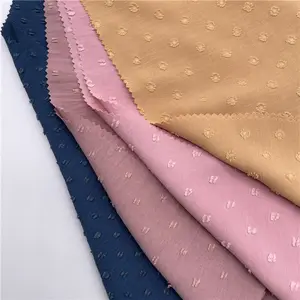 100%polyester CEY cut flower fashion design 4 way stretch custom woven plain chiffon 180d cey air flow fabrics for Egypt maket