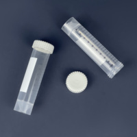 Tube à centrifuger conique et à fond plat de 50mL PP pour micro-tubes d'essai de laboratoire