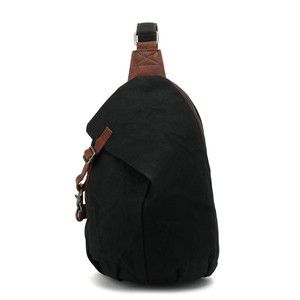 Bolsa de pecho para exteriores al por mayor para hombres y mujeres, bolsa de aparejo de pecho cruzada de cuero de lona de cera de aceite impermeable bolsa de deporte para correr - Product Image 4