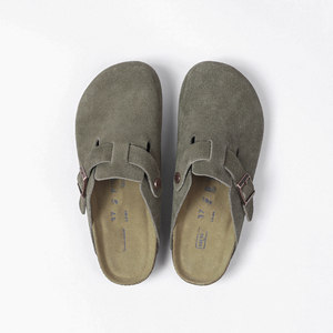 2026Birkentocks Sabots et mules en liège et daim souple, unisexe, tendance, avec soutien de la voûte plantaire, antidérapants, sandales à plateforme rehaussantes - Product Image 1