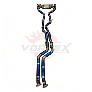 Sistema de Escape Catback Vortex Blue Titanium para BMW M3 M4 F80 F82 S55 3.0T 2014-2018 con Sistema Valvetronic y Cuatro Salidas de Escape Quemadas - Product Image 3