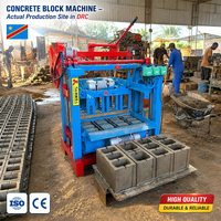 Machine fiable de fabrication de blocs de ciment, machine à blocs creux de 6 pouces, formatrice de briques en béton électrique pour la construction