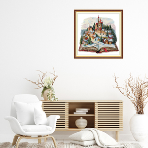 2025 verano NKF nuevo producto Castillo mágico HD impreso punto de cruz decoración del hogar Juegos de bordado Kit de ganchillo 11CT 14CT Aida - Product Image 1