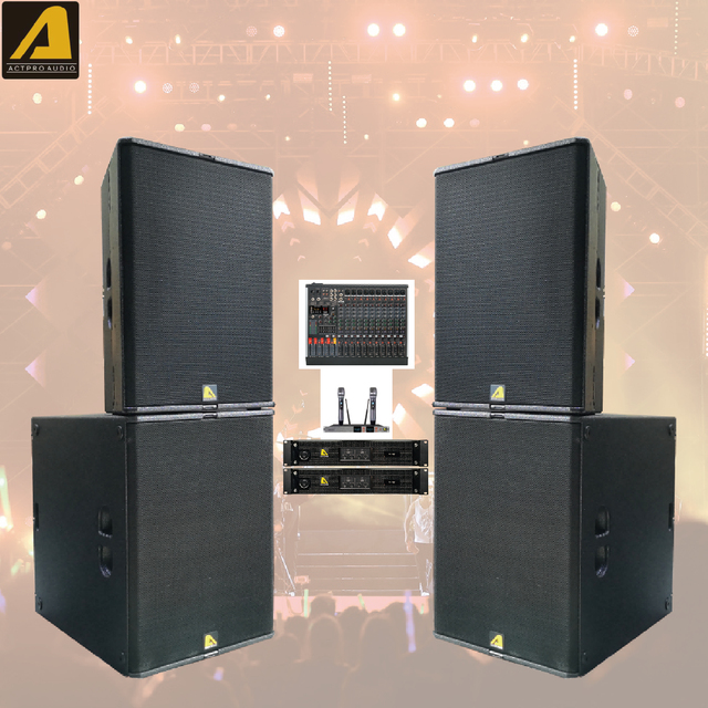 Professional Audio T24N Line Array Speaker B30 Dual 15 Inch Subwoofer PA Speaker T24N