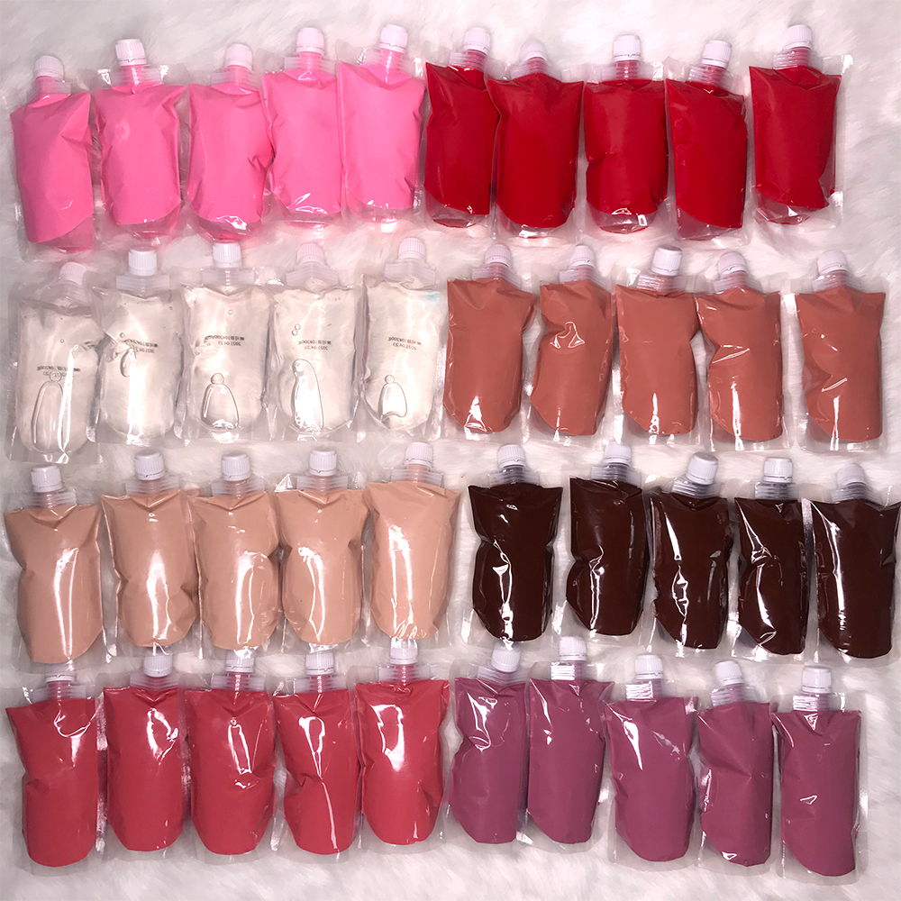 DIY lipgloss high pigment premade glossy bulk vegan clear oil lipgloss base gel versagel lip gloss base