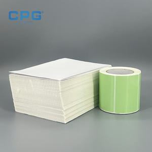 Étiquettes thermiques directes imperméables 100x150mm 130gsm pour expédition mondiale de colis, vente en gros fabricant, étiquettes d'expédition thermiques 4x6 - Product Image 1