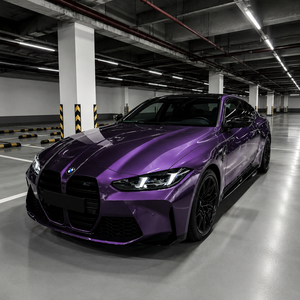 <b>Vinyl</b> <b>Wrap</b> Roll Purple PET High Gloss 1.52x15m Self Healing Full Body Automotive Car <b>Wrap</b> Film Car Color Changing Film Stickers - Product Image 1