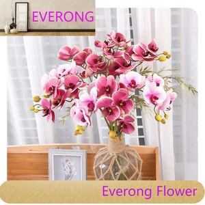Plante en soie décoration de la maison papillon <span class=keywords><strong>orchidée</strong></span> fleur artificielle Phalaenopsis <span class=keywords><strong>fausse</strong></span> table fleur décorative - Product Image 1