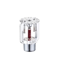 Tête de sprinkler professionnel en laiton, type vertical suspendu K80, ampoule en verre rouge 68 degrés, pour système d'extinction d'incendie