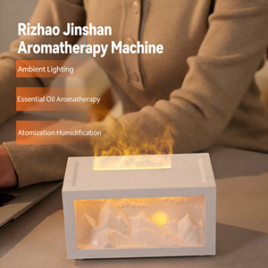 Diffuseur d'arôme flamme de cheminée commercial pour la maison, l'hôtel et le bureau – Humidificateur d'ambiance à effet flamme - Product Image 1