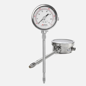 מד לחץ התכה מפלדת אל-חלד לטמפרטורה גבוהה ZHYQ PT124Y-612 עם יציאת 4-20mA וטווח של 0-150MPa - Product Image 1