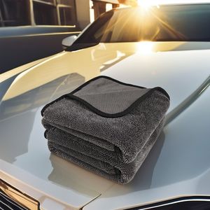 Toalla de Microfibra de Alta Absorción sin Bordes para Detallado de Autos, Seca Todo el Vehículo, Ventanas Cristalinas, Toalla de Microfibra con Bucle Retorcido - Product Image 3