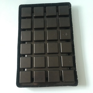 Caja de Plástico PET Transparente Personalizada <span class=keywords><strong>para</strong></span> Snacks de Chocolate, Bandeja Cuadrada Desechable <span class=keywords><strong>para</strong></span> Almacenamiento de Alimentos - Product Image 4