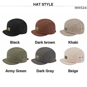 Casquette de baseball Snapback à bord plat d'approvisionnement d'usine Logo personnalisé Patch 5 panneaux Casquette Snapback - Product Image 2