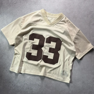 T-shirt en jersey personnalisé de haute qualité, à épaules tombantes, à séchage rapide, surdimensionné, sérigraphie, maillot de sport, t-shirt en maille surdimensionnée - Product Image 1