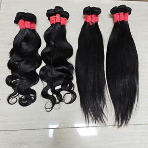 Letsfly 6$ Promotion 9A Brazilian Virgin Hair Straight Human hair Bundles 18 Inches <b>Body</b> <b>Wave</b> 100% Human Hair Weft - Product Image 3