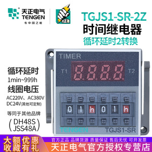Relé de Retardo de Tiempo Tianzheng TGJS1-SR-2Z 220V con Pantalla Digital y Temporizador Cíclico - Product Image 5
