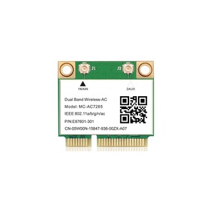 5 1200Mbps Blue-tooth 4.2 Demi Mini PCI-E Carte Wifi Sans Fil Intel 7265 802.11ac 2.4G <span class=keywords><strong>5Ghz</strong></span> Pour Ordinateur Portable Que 7260HMW MC-AC7265 - Product Image 2