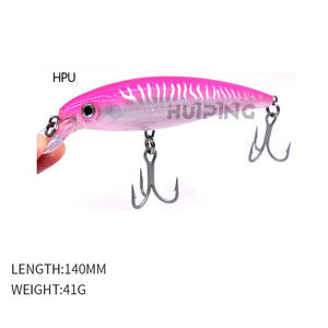 Vernice UV <span class=keywords><strong>esca</strong></span> artificiale 41g 140mm Big Minnow Deep Diving Trolling Lure esche da Pesca in acqua di mare Pesca <span class=keywords><strong>per</strong></span> spigola tonno Lure - Product Image 4