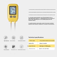 Testeur de sol intelligent NPK pour maison connectée – Appareil de test 4-en-1 de fertilité du sol, matière organique et oligo-éléments avec contrôle par application, en matériau PC