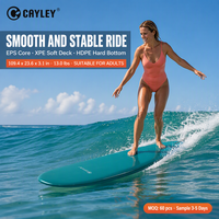 Planche de surf souple pour débutants CAYLEY, longboard en mousse EPS pour la pratique du surf sur la plage et en mer