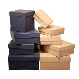 Customized Square Different Sizes Kraft paper birthday wedding valentines Paper Packing Box Cardboard Gift Box