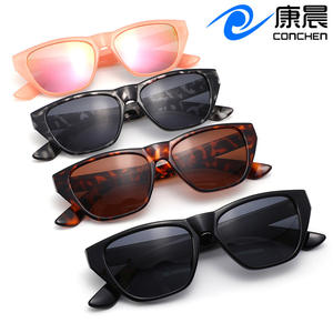 Gafas de sol Conchen Cat Eye para hombre, montura negra de PC, protección UV400, para viajes, conducción, estilo clásico retro. - Product Image 5