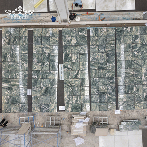 Carreaux de quartzite émeraude poli de luxe GOLDTOP pour les murs décoratifs des halls d'hôtel et les panneaux d'accentuation des salons VIP - Product Image 2