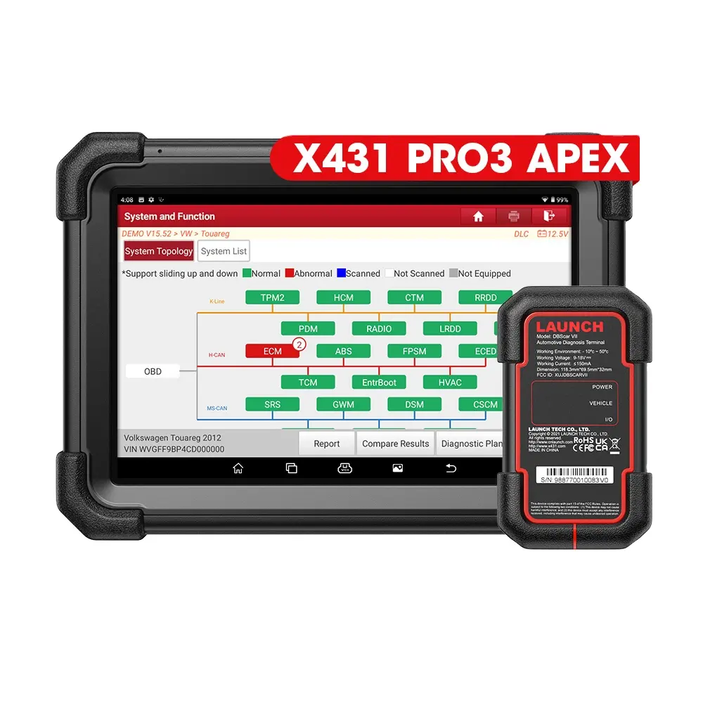 Launch x431 pro3 apex x-431 vplus pro v+ obd2 hassle-free diagnostics with ecu coding suitable for professionals and diy machine