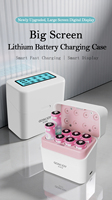 Cargador de Baterías de Iones de Litio de 8 Ranuras, Portátil, con USB-C, Iluminación LED LCD, 15W, para Baterías AA y AAA de 1.2V