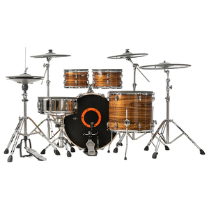 Juego de batería eléctrica amarillo ámbar con acabado de puesta de sol cálido 2025, instrumento de percusión de alta calidad Compatible con Roland para <span class=keywords><strong>Yamaha</strong></span> Me - Product Image 5