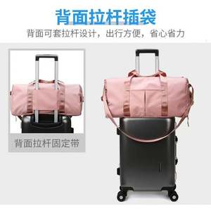 Dropshipping Shopify Wet-dry Separated Gym Bag with <b>Shoe</b> Compartment, Spacious <b>Men's</b> Travel Duffle for Swimming/sports - Product Image 4