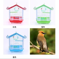 Cage à oiseaux en fil métallique de type maison pour animaux de compagnie, petite, moyenne, grande, nid d'oiseau, cage de reproduction pour oiseaux, cage pour animaux de compagnie, cage à perroquets