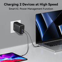 Meilleures ventes - Chargeur mural compact rapide 65W PD GaN III pour MacBook Air, ordinateur portable, tablette, téléphone