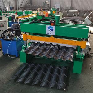 Machine de fabrication de tuiles émaillées rétro européennes <span class=keywords><strong>en</strong></span> promotion, machine de formage à froid de tuiles métalliques <span class=keywords><strong>imitation</strong></span> bambou à vendre - Product Image 5