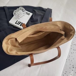 Nouveau Sac Fourre-tout Décontracté en Paille Léger et Durable à Motif Bonbons Personnalisé, Grande Taille, Idéal pour l'Été 2026 – Vente Chaude - Product Image 6