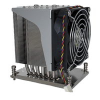 Serveur COOLSERVER T42 4U, processeur AMD SP6, dissipateur thermique, 6 caloducs, fond en cuivre pour serveur 4U, nouveau ventilateur de processeur