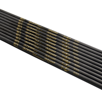 Flèches d'entraînement en carbone, flèches noires, 6,2 mm, flèches en carbone pur pour le tir