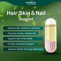 Service CDMO : Perles de soutien cutané Skin Complex en capsules liquides de gélatine ou HPMC, OEM/ODM