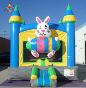 Château gonflable de Pâques avec toboggan - Château de saut à thème pour enfants pour les fêtes de printemps et les jeux en plein air - Product Image 3