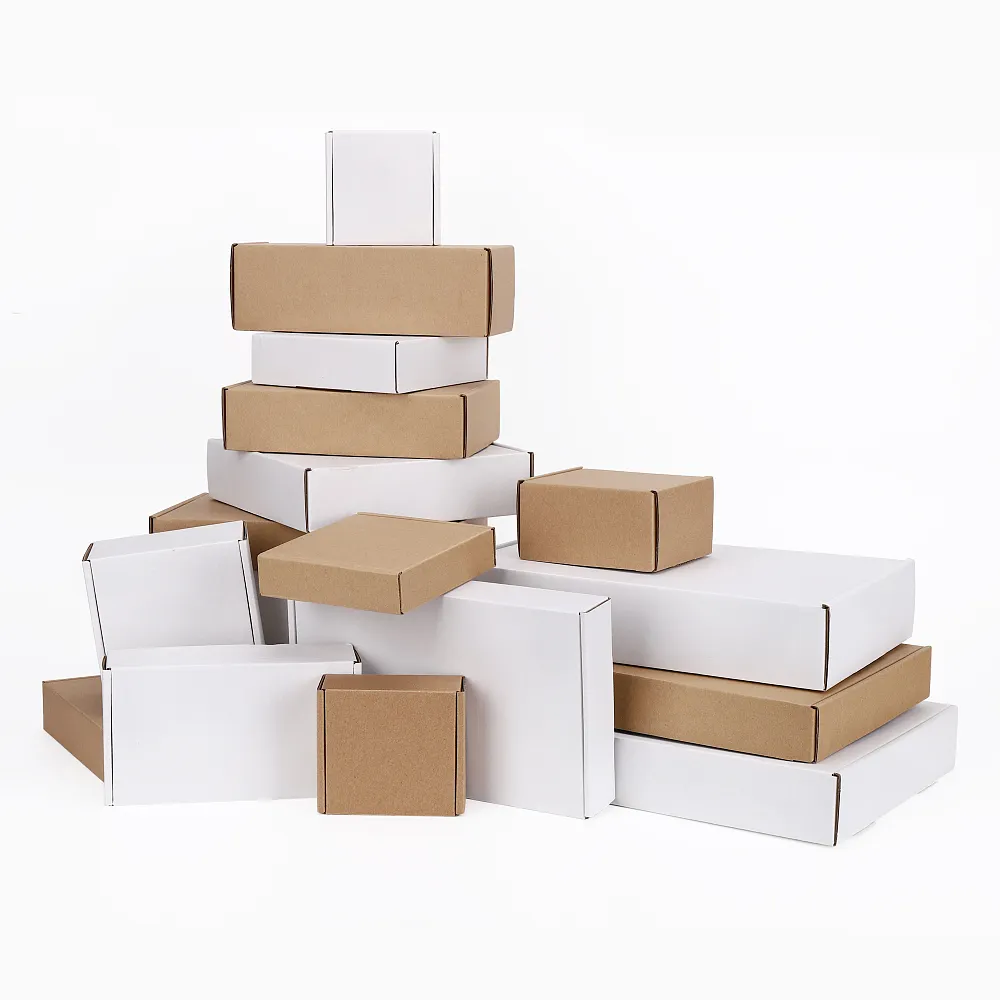 Индивидуальный логотип крафт-бумага картонные коробки для свечи устойчивая доставка упаковка почтовые коробки 40 см