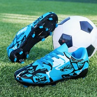 Baskets de football à crampons élevés pour hommes chaussures d'entraînement basses en cuir pour jeunes chaussures de course légères