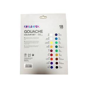 Jautomo — Kit de peinture <span class=keywords><strong>Gouache</strong></span> en aluminium, Kit de qualité supérieure de 12ml, 18 couleurs - Product Image 2