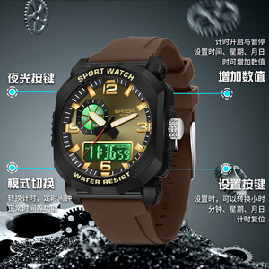 Reloj de Pulsera Deportivo Multifuncional con Cronógrafo Electrónico para Hombre Raylix, Resistente al Agua - Product Image 4