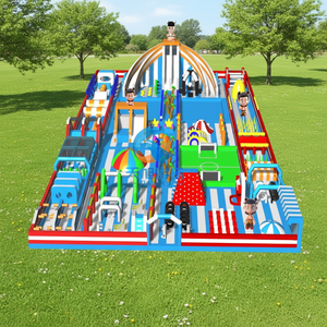Château gonflable personnalisable pour l'extérieur, structure gonflable pour parc d'attractions, parc à thème, aire <span class=keywords><strong>de</strong></span> jeux gonflable pour enfants - Product Image 2