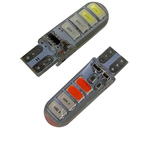 Nuevas piezas <span class=keywords><strong>de</strong></span> coche T10 T10 silicona 5630 8SMD bombilla LED W5W 168 194 lámpara liquidación matrícula luz ambiental faro - Product Image 4